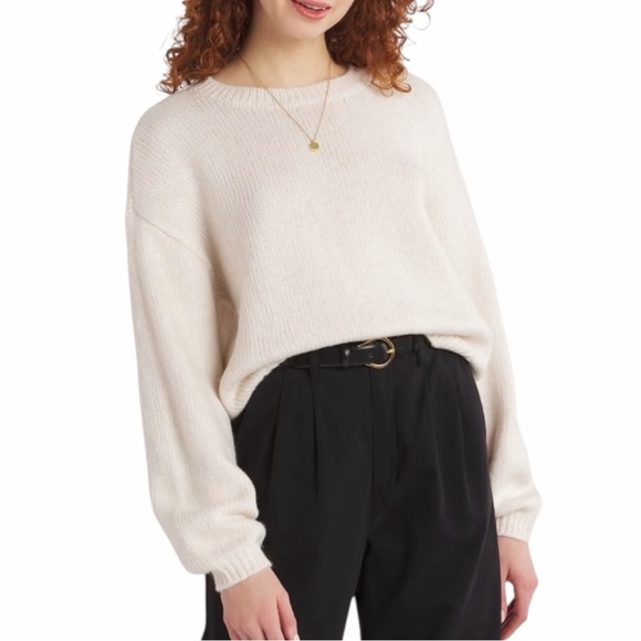 Steve Madden Sweaters - STEVE MADDEN CRÈME COLETTE SWEATER NEW WITH TAGS